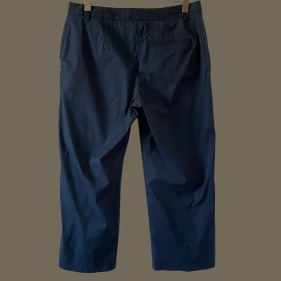 Bugatchi Womens Navy Capri Pants Size 6 - Picture 2 of 10